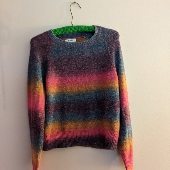 BB Dakota Steve Madden Multi Color Ombre Sweater Small - Picture 2 of 5